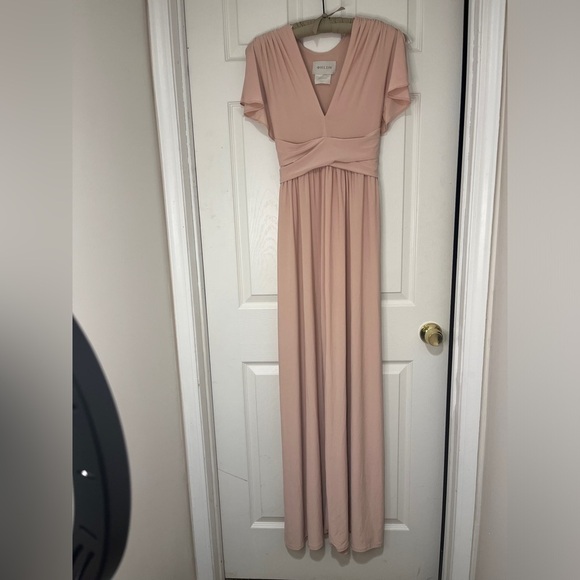 Anthropologie BHLDN Blush Pink Mendoza Maxi Dress NWT Sz 4 - Picture 4 of 16
